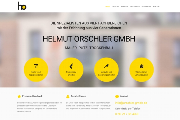TOP-Website, Malerbetrieb Orschler GmbH, Goldbach